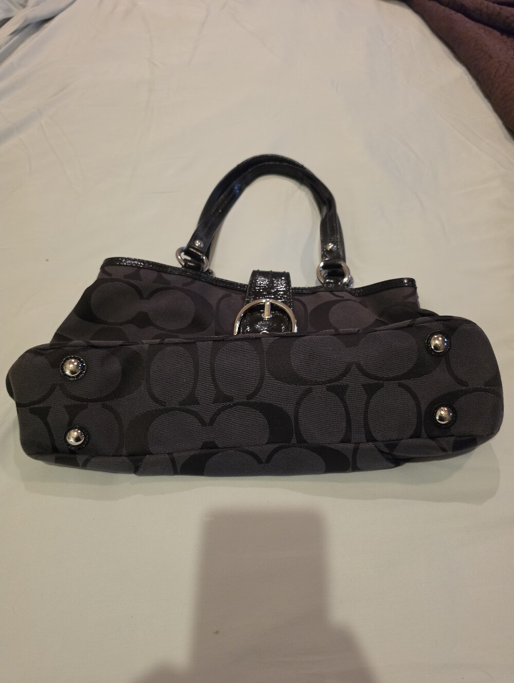 Coach - Classic Vintage Black Handbag - Picture 3 of 11